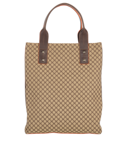 Flat Vertical Tote, Canvas, Brown, ARS0/25, 3*